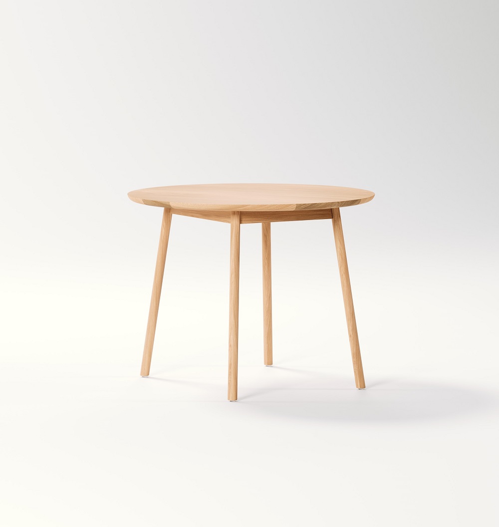 Retirement Dining Oskar Round Dining Table, side view